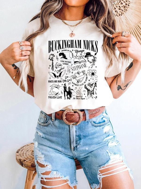 Buckingham Nicks Shirt, New Album Stevie Nicks Shirt, Stevie Nicks Concert Shirt Hoodie, Sweatshirt | RetroVerseTees.com