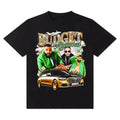 Budget Approved T-Shirt! Cotton Casual Crew Neck Slim-fitting Plain Floral Striped Black Menswear Outfit 3000 BC clothes...