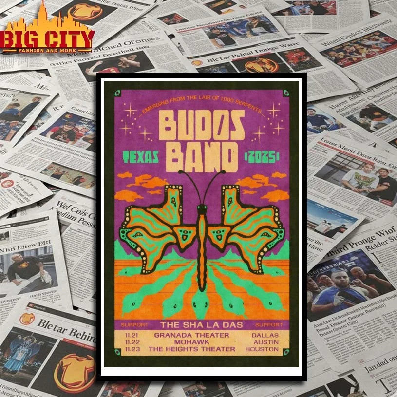 Budos Band TX Tour 2025 Poster shirt
