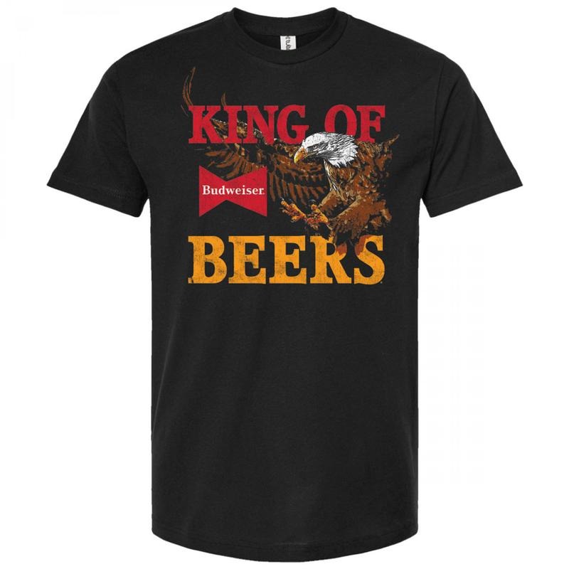Budweiser King of Beers American Bald Eagle T-Shirt Hoodie, Sweatshirt | RetroVerseTees.com
