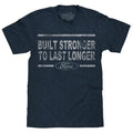 Built Stronger Ford Logo T-Shirt - Navy Hoodie, Sweatshirt | RetroVerseTees.com