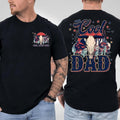 Bull Skull Retro Cool Dad 2 Sided Shirt, Trendy TNF'WB shield Day Shirt, Best Dad Ever, Funny Dad Shirt, Gift From...