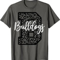 Bulldogs School Spirit Mascot Leopard Cheer Fan Game Day T-Shirt Hoodie, Sweatshirt | RetroVerseTees.com