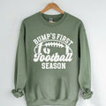 Bump's First Football Season Shirt, Football Pregnancy Announcement Maternity Tee Hoodie, Sweatshirt | RetroVerseTees.com