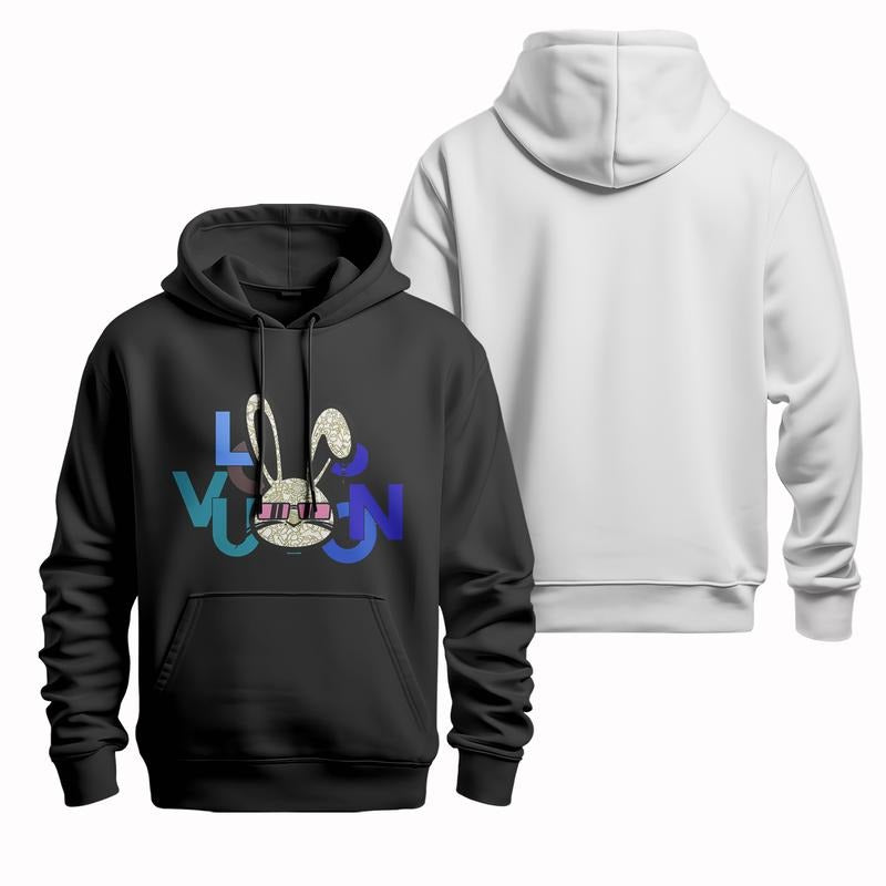 Bunny - inspired fashion set: T - shirt, sweatshirt & hoodie for US trend-seekers | RetroVerseTees.com