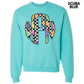 Bunny Checkered Monogram Sweatshirt 'NLB' T-Shirts, Hoodie | RetroVerseTees.com