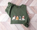 Bunny Christmas Sweatshirt, Cute Rabbit Shirt, Christmas Rabbit Gift Shirt, Rabbit Lover Shirt, Christmas Animal Shirts,...