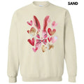 Bunny Gold Hearts Sweatshirt T-Shirts, Hoodie | RetroVerseTees.com