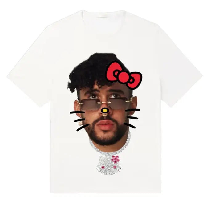 Bunny Kitty Graphic Tee Gift For Hip Hop Lovers Hoodie, Sweatshirt | RetroVerseTees.com