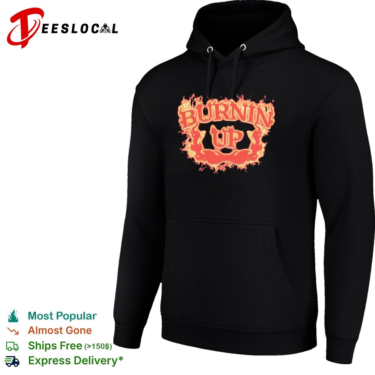 Burnin Up Flaming flame fire burning shirt
