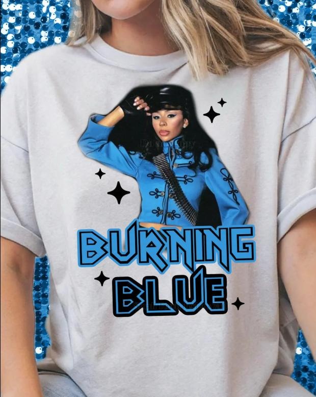 Burning Blue Mariah TS Tshirt Hoodie, Sweatshirt | RetroVerseTees.com