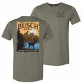 Busch Beer Brewed For The Hunt Front and Back Print T-Shirt Hoodie, Sweatshirt | RetroVerseTees.com