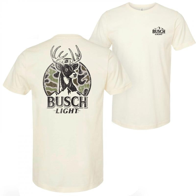 Busch Light Deer Hunting Camo Logo T-Shirt Hoodie, Sweatshirt | RetroVerseTees.com