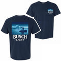 Busch Light Fishing Front and Back Print T-Shirt Hoodie, Sweatshirt | RetroVerseTees.com