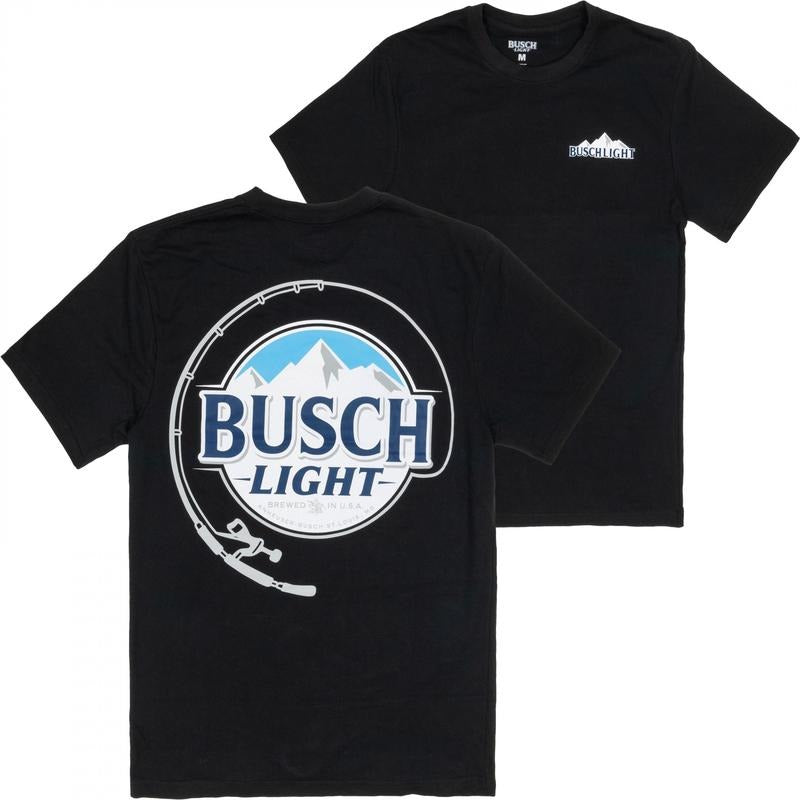 Busch Light Fishing Pole Front and Back Print T-Shirt Hoodie, Sweatshirt | RetroVerseTees.com