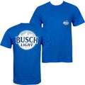 Busch Light Front And Back Print Blue Pocket Tee Shirt Hoodie, Sweatshirt | RetroVerseTees.com
