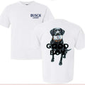 Busch Light Good Boy Shirt, Funny Busch Light with Black Dog Graphics Unisex Cotton T-shirt, Gift for Dad Mom menswear...