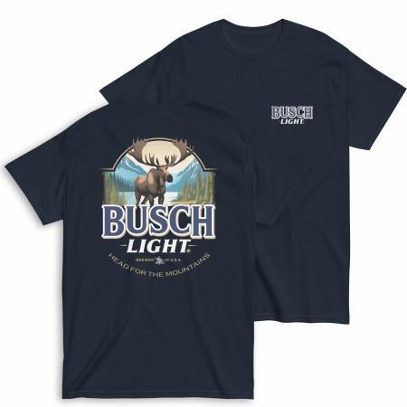 Busch Light Moose Head for the Mountains T-Shirt Hoodie, Sweatshirt | RetroVerseTees.com