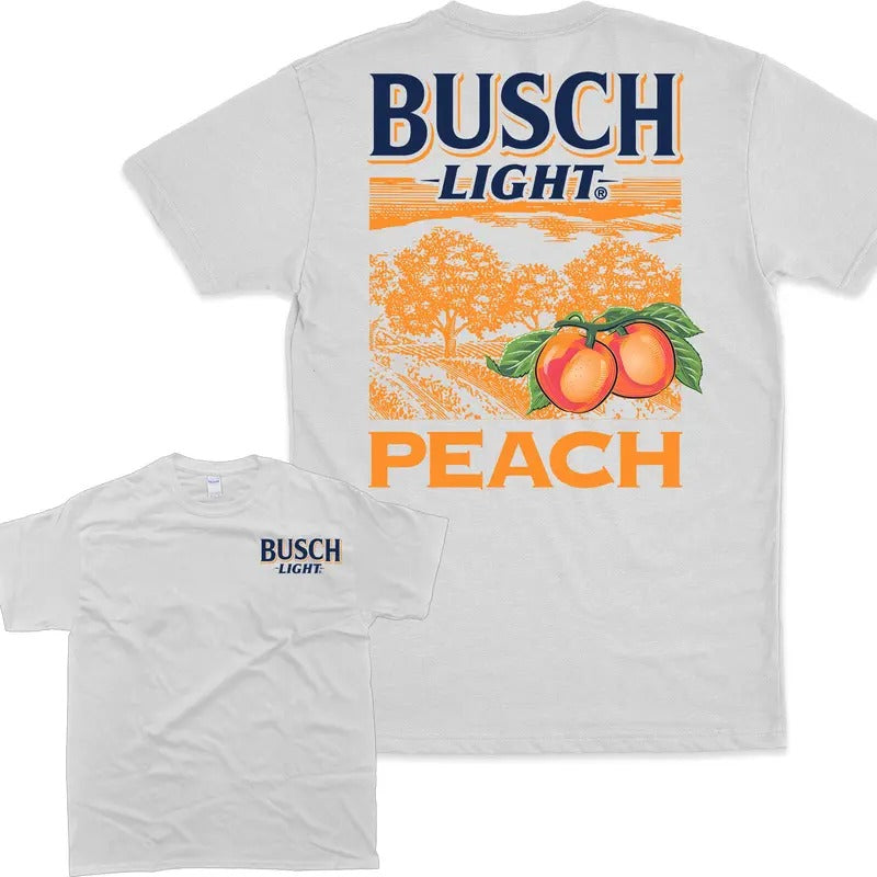 Busch Light Peach Scenic Shirt, Brew City Beer Gear Vintage Graphic T-Shirt, Gift For Men And Women, Retro Tshirt, Unisex...