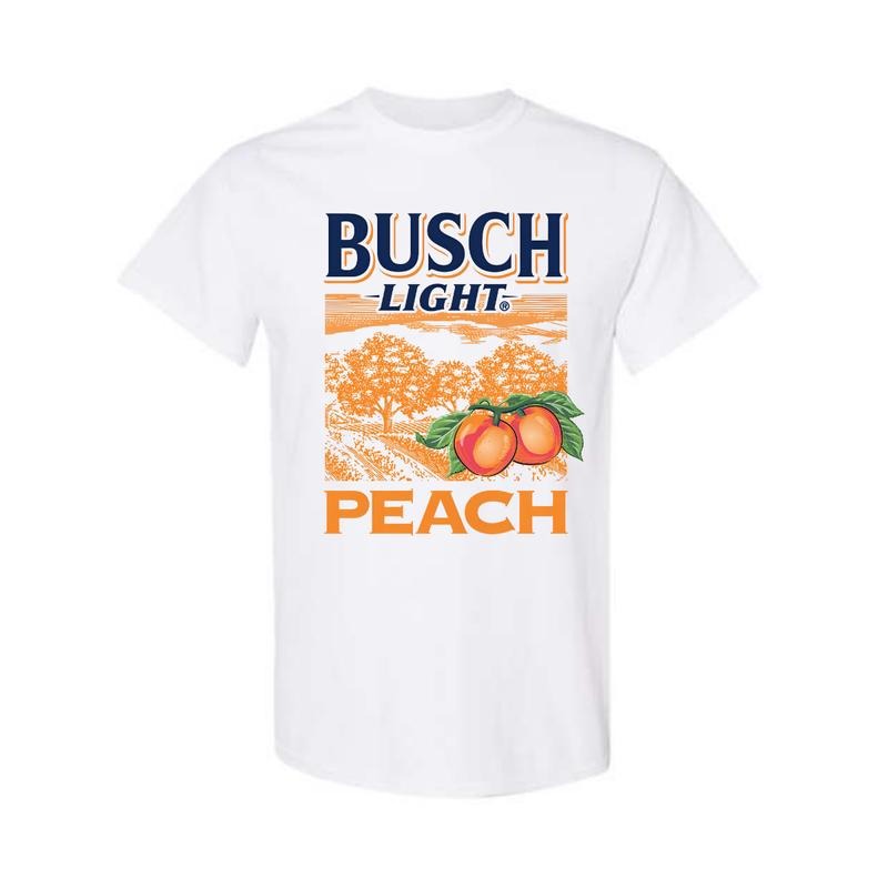 Busch Light Peach Scenic Shirt, Full Color Shirt, For Men, For Women Hoodie, Sweatshirt | RetroVerseTees.com