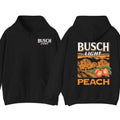 Busch Light Peach Sweatshirt with Women's and Men's Double Sided Unisex Hoodie and Sweater T-Shirts | RetroVerseTees.com