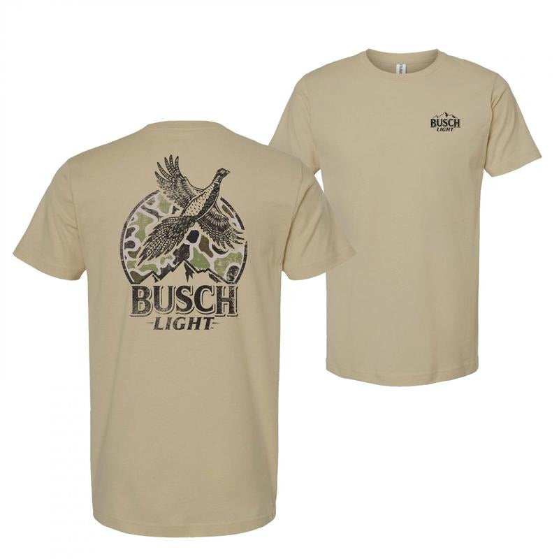 Busch Light Pheasant Hunting Camo Logo T-Shirt Hoodie, Sweatshirt | RetroVerseTees.com