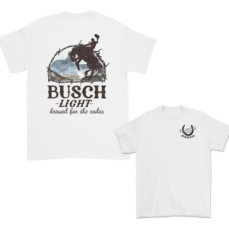 Busch Light Rodeo Cowboy T-Shirt Sweatshirt Hoodie | RetroVerseTees.com