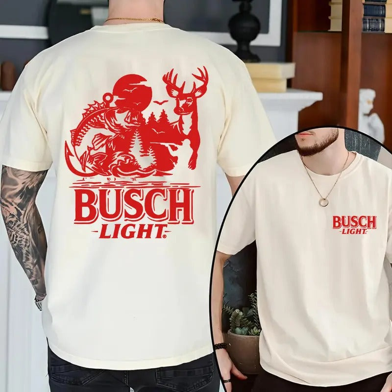 Busch Light Summer Hunting Tshirt, Classic Men's & Women's Long Sleeve Casual T-shirt Hoodie, Sweatshirt | RetroVerseTees.com