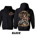 Busch Light Trump ATV Hoodie - Bold Design Featuring Trump Riding ATV With American Flag Gunpla brand Hunting TNF, Cozy...