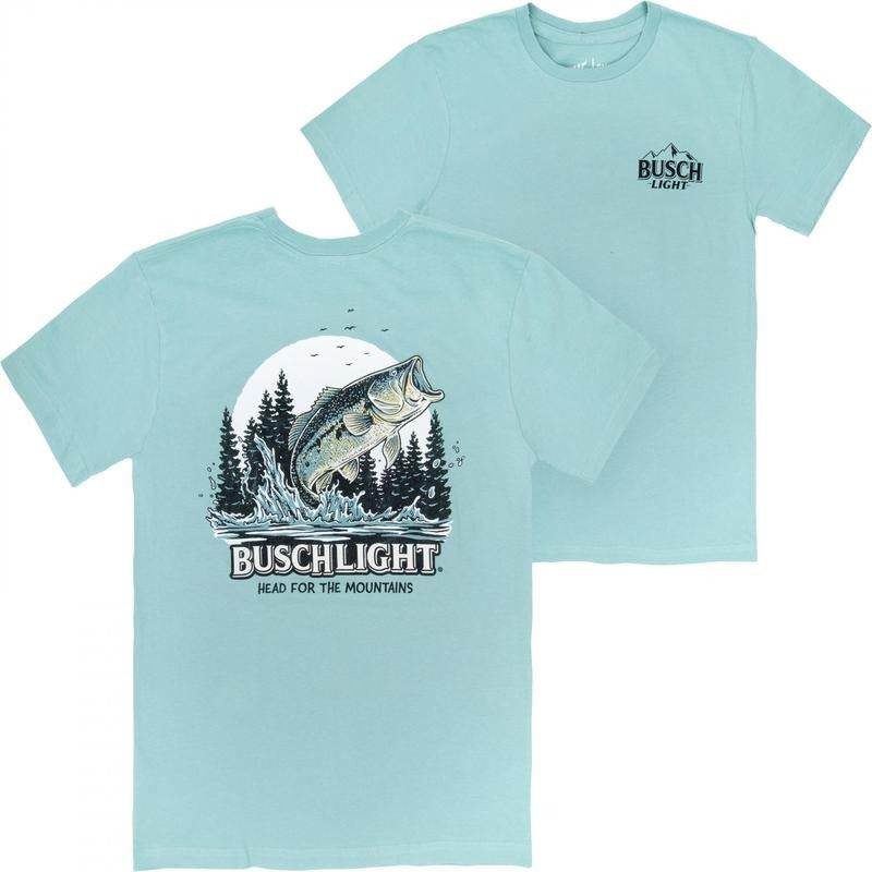 Busch Light Wild Bass Front and Back Print T-Shirt Hoodie, Sweatshirt | RetroVerseTees.com