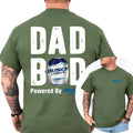 Busch Lite Dad Bod Powered By Busch Light Tshirt 2Sided for Men, Funny Drinking Tee, Casual Cotton Top, Classic Menswear...