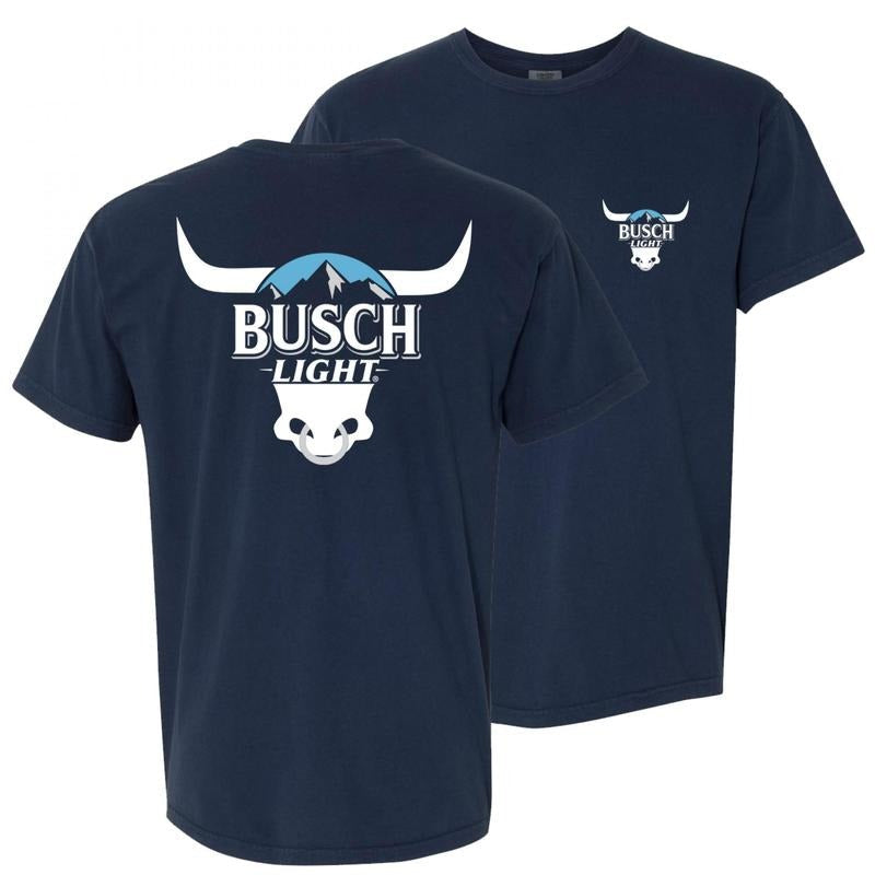 Busch Rodeo Bull Horns Navy Blue T-Shirt Hoodie, Sweatshirt | RetroVerseTees.com