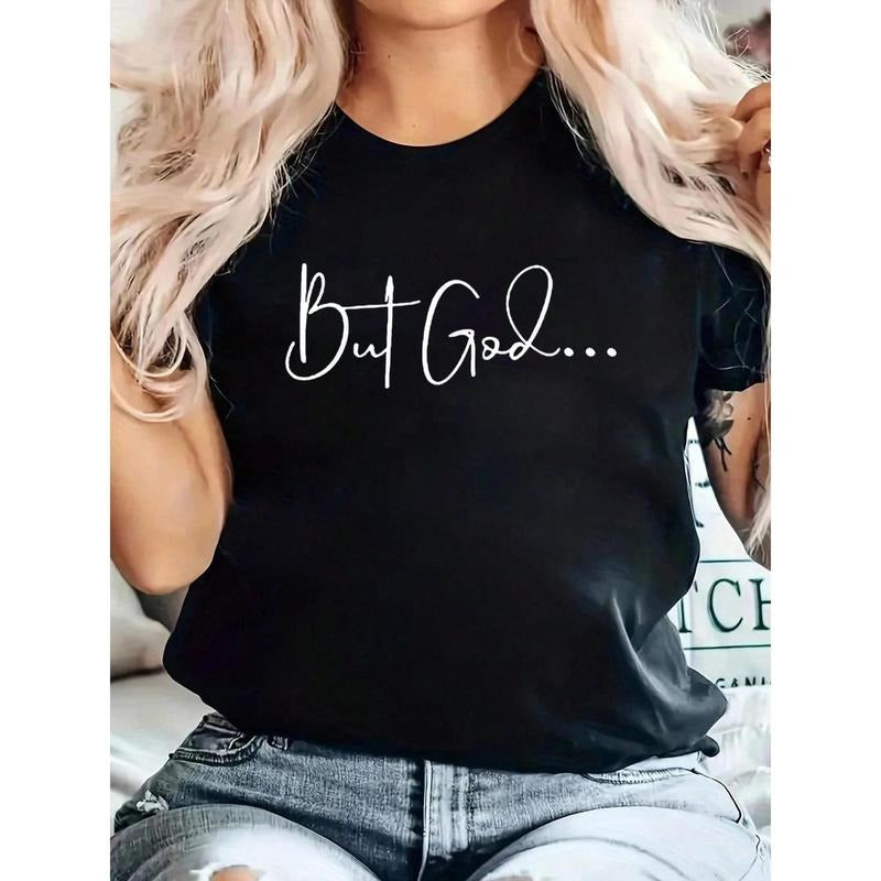 But FOG Graphic Tee for Women - FOG Black Casual Round Neck Short Sleeve Top, Machine Washable, Everyday Faith-Inspired...