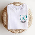 Butterfly Cervical Cancer Shirt, Teal Ribbon Pocket Size T-Shirt, Matching Support Tee, Survivor Gift Shirt, Cancer Shirt...