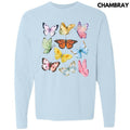 Butterfly In The Sky  Long Sleeve Comfort Colors T-Shirt 'NLB' Hoodie, Sweatshirt | RetroVerseTees.com
