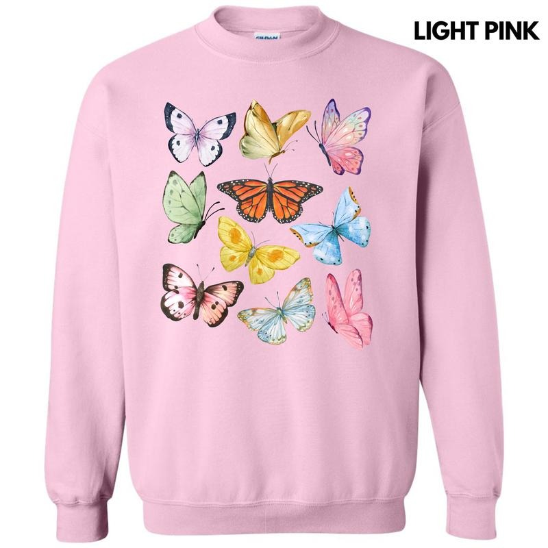 Butterfly In The Sky Sweatshirt 'NLB' T-Shirts, Hoodie | RetroVerseTees.com