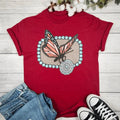 Butterfly With Gemstone Graphic T-shirt Hoodie, Sweatshirt | RetroVerseTees.com