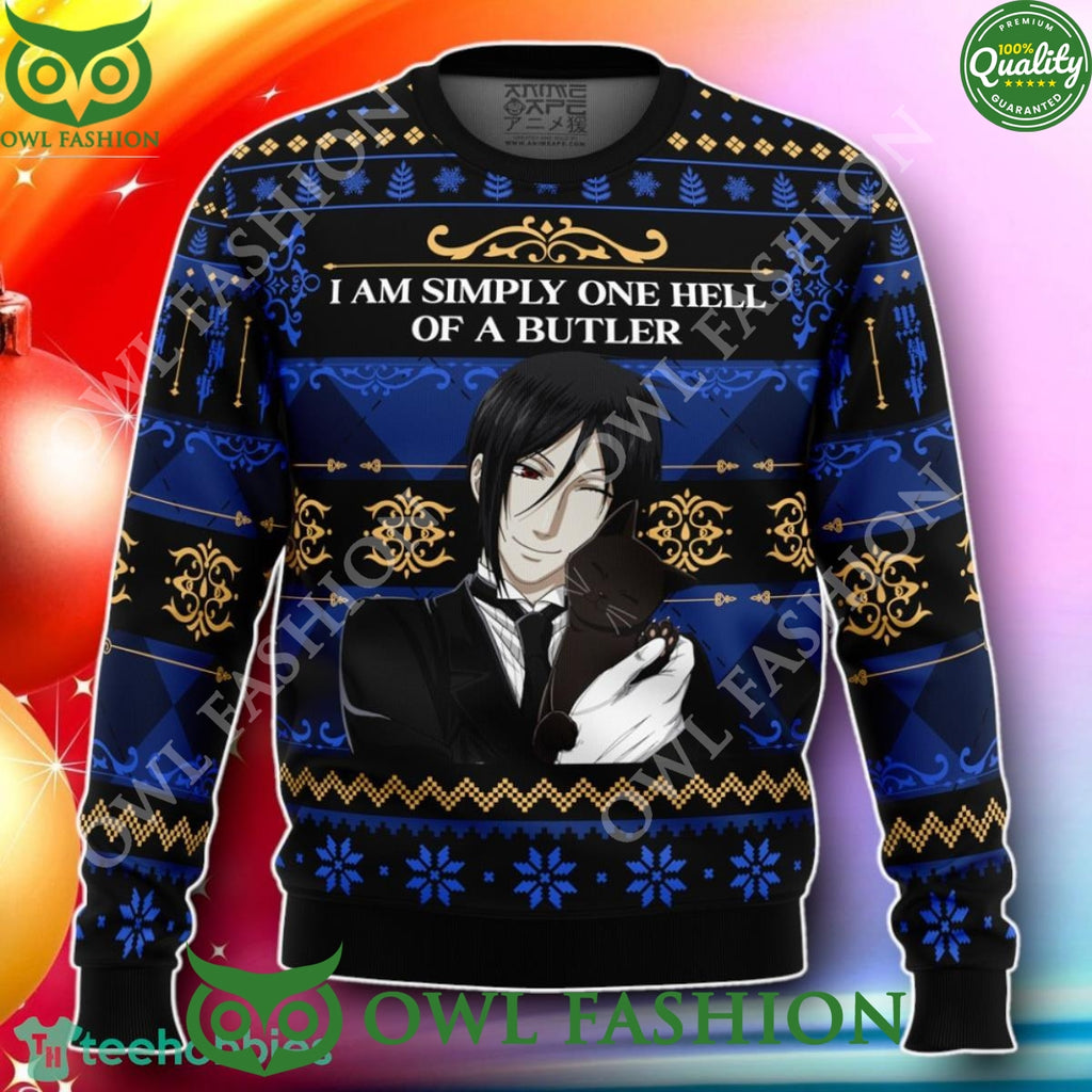 I Am Simply One Hell Of A Butler Black Butler Christmas Ugly Sweater