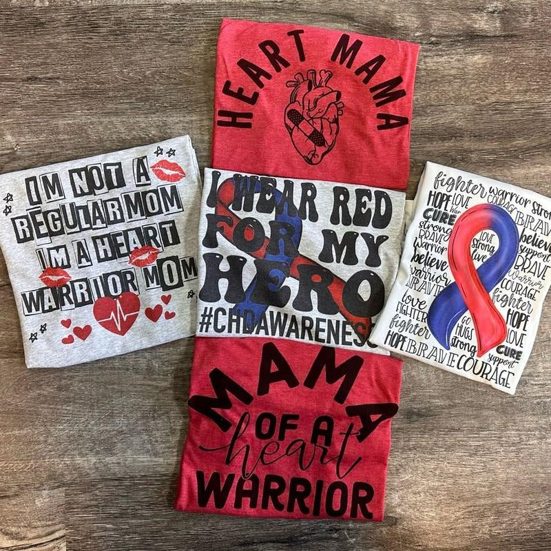 CHD Awareness Tees - Heart Mama Tees Hoodie, Sweatshirt | RetroVerseTees.com