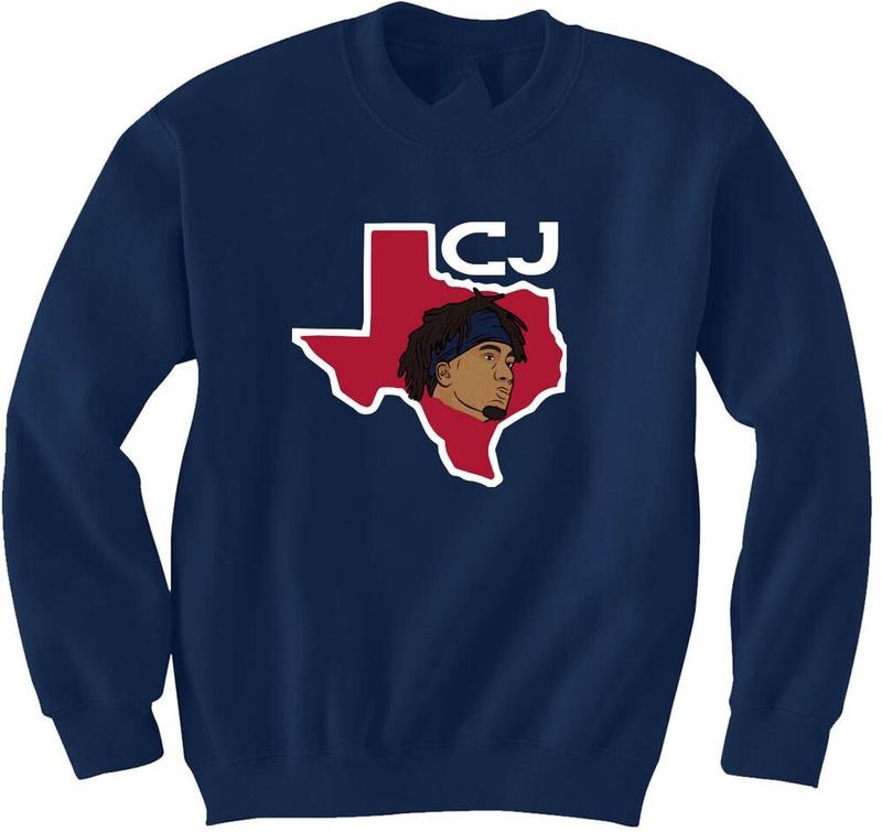 CJ Stroud Houston Texans Texas Outline Sweatshirt T-Shirts, Hoodie | RetroVerseTees.com