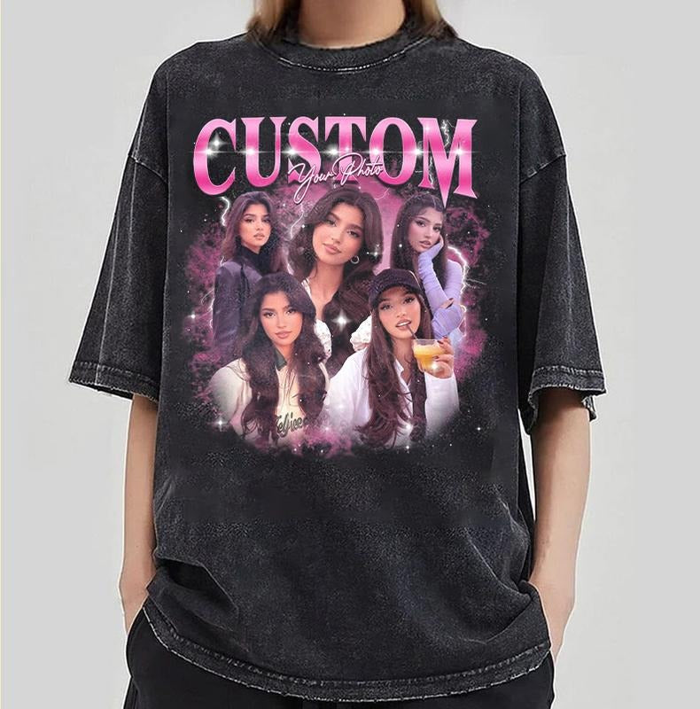 COMFORT COLORS Vintage Graphic 90s Shirt, Custom Bootleg Rap Tee, Insert Your Design, CUSTOM Your Own Bootleg Idea Here,...
