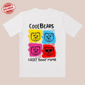COOLBEARS 4-Color Bear Tee |     Yellow Blue Pink & Red Cartoon Design |     Funny Movie Inspired Casual Wear Hoodie,...