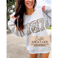CUSTOM AREA CODE Camo Graphic Top T-Shirts, Hoodie, Sweatshirt | RetroVerseTees.com