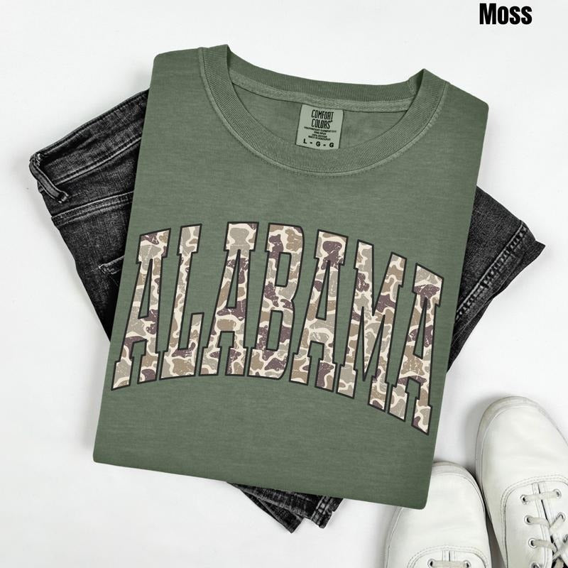 *CUSTOMIZABLE* Camo States Comfort Colors T-Shirt 'NLB' Hoodie, Sweatshirt | RetroVerseTees.com