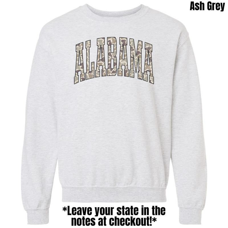 *CUSTOMIZABLE* Camo States Sweatshirt 'NLB' T-Shirts, Hoodie | RetroVerseTees.com