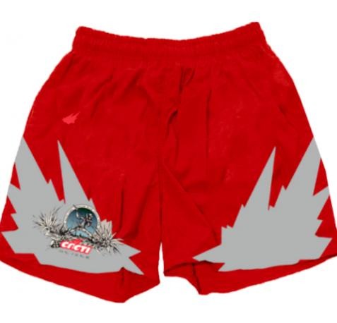 Cactus Jack CACTI HERITAGE 3M SOCCER SHORT RED Menswear Above The Knee Inseam Tropical Casual Wetsuit Pattern T-Shirts,...