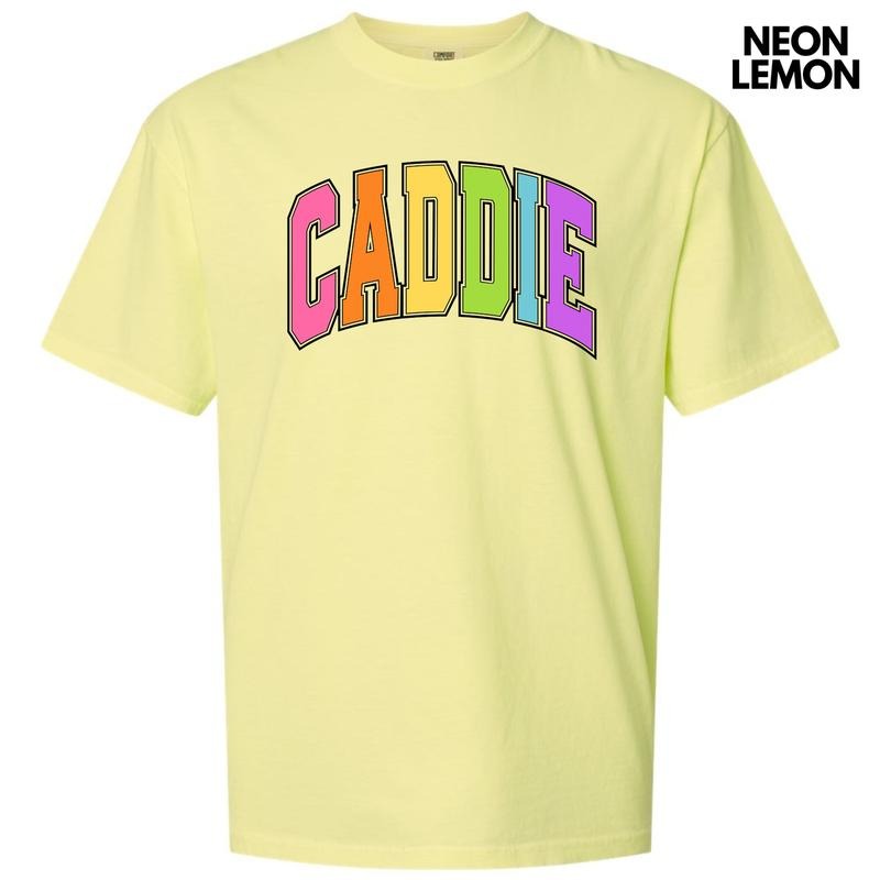 Caddie Varsity Letter Comfort Colors T-Shirt 'NLB' Hoodie, Sweatshirt | RetroVerseTees.com