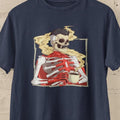 Caffeinated Hero Skeleton Tee, Sci-Fi Comic Fan Shirt, Unique Superheroe Graphic Tee, Superhero Costume Shirt, Funny...
