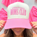 'Caffeine & Cocktails Moms Club' 3D Embroidered Snapback Trucker Hat T-Shirts, Hoodie, Sweatshirt | RetroVerseTees.com