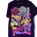 Calavera Anime for Men T-Shirt - Black Graphic Print, Short Sleeve, Crewneck, Suitable for Casual Wear